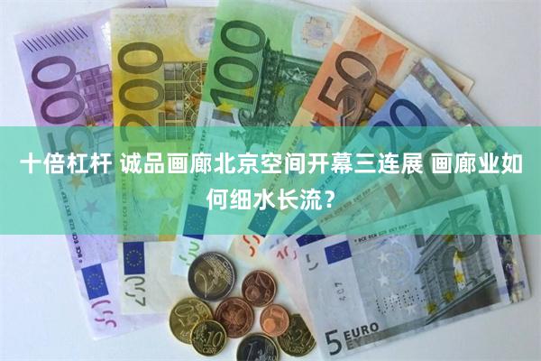 十倍杠杆 诚品画廊北京空间开幕三连展 画廊业如何细水长流？